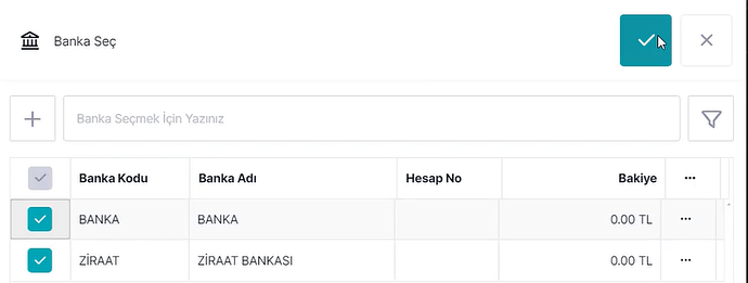 Banka Seçimi