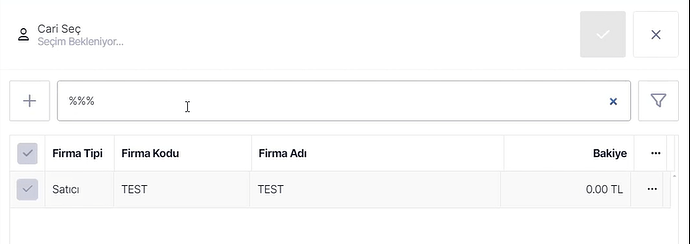 Tedarikçi Seçme Ekranı