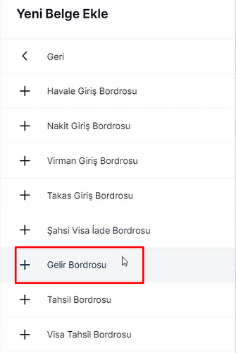Gelir Bordrosu